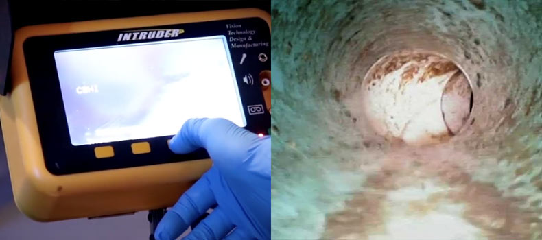 A sewer scope video inspection from Boone Inspections